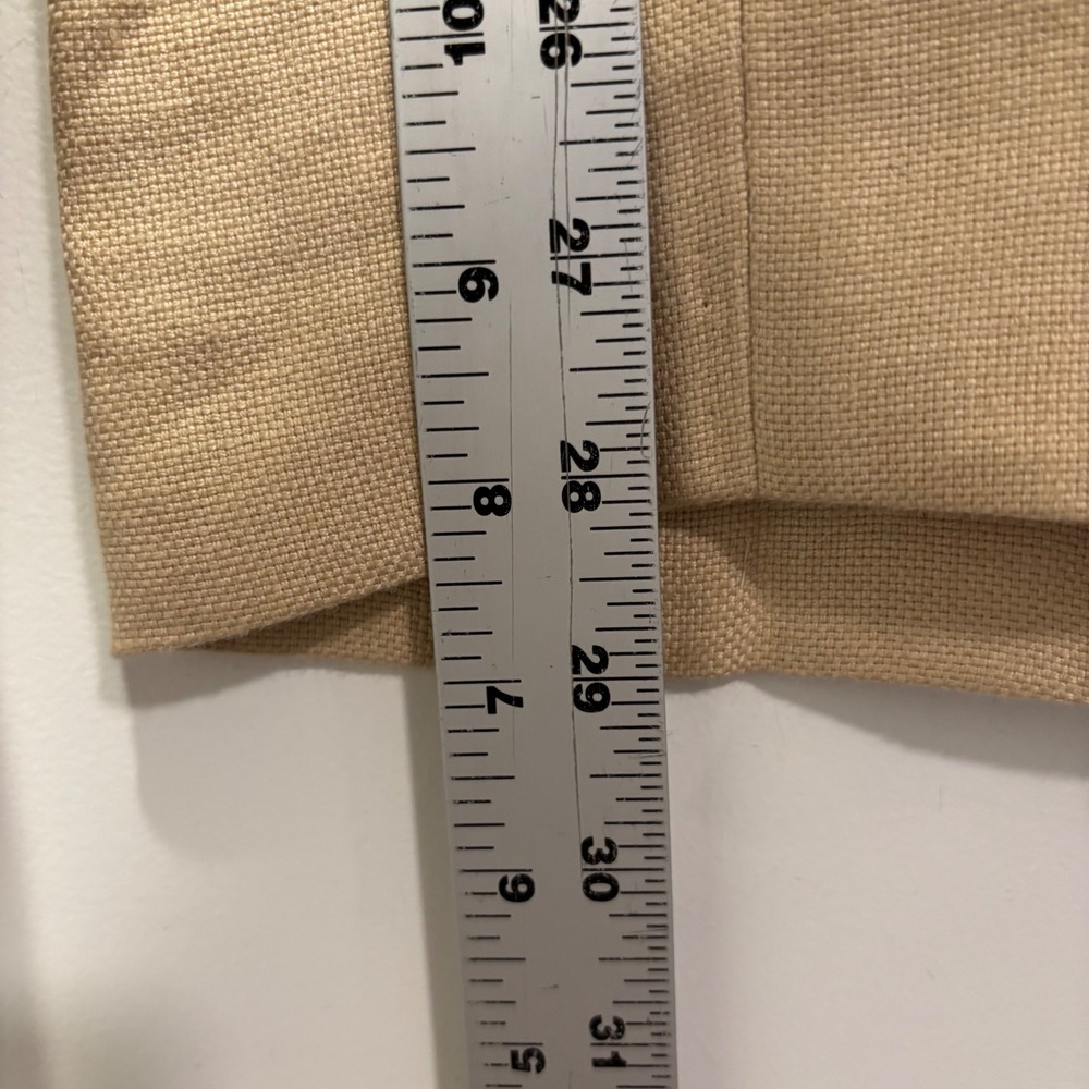 Lafayette 148 New York Tan Linen Wide Leg Trousers High Rise Pants Size 12 - Picture 6 of 6